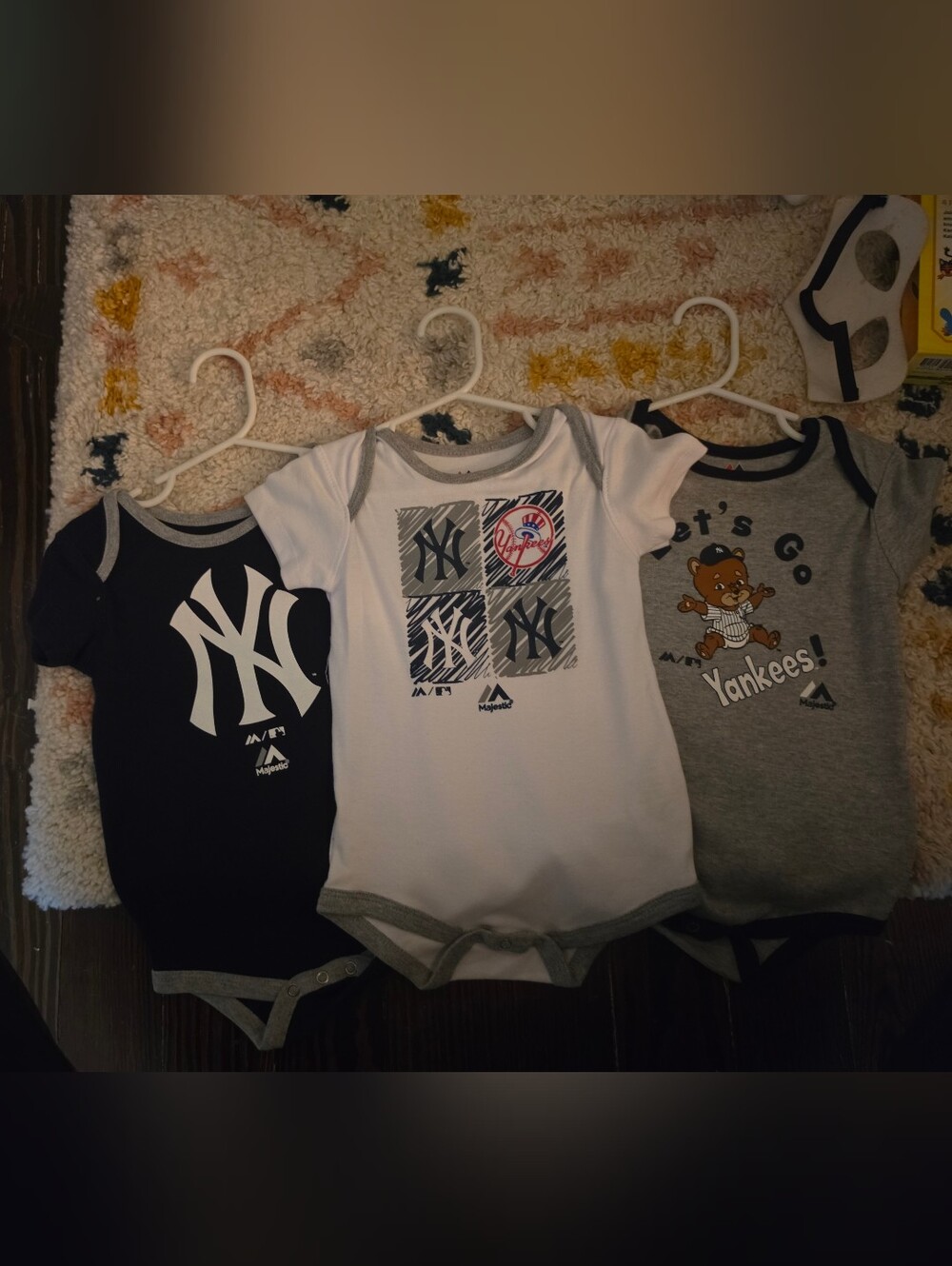 3 NY Yankees Onesies - 18M - Soft NEVER WORN